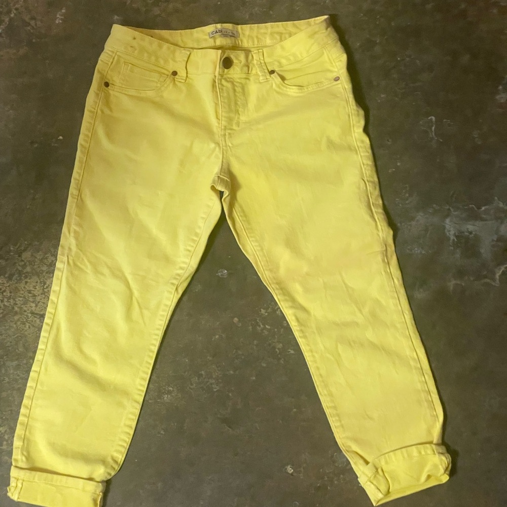 Cabi jeans yellow skinny fit slight stretch SZ 8